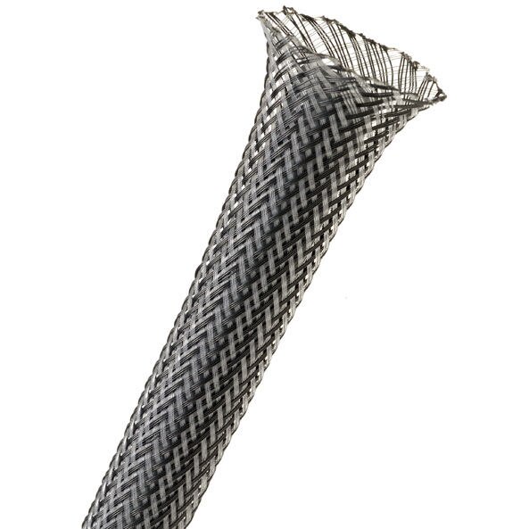 Techflex 3/4 Inch F6 Split Sleeving - 25 Feet Black Cable Management Wrap